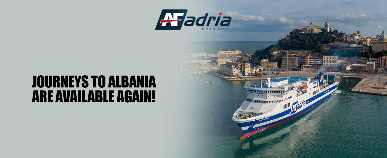 Adria Ferries is restarting journeys between Italy and Albania.