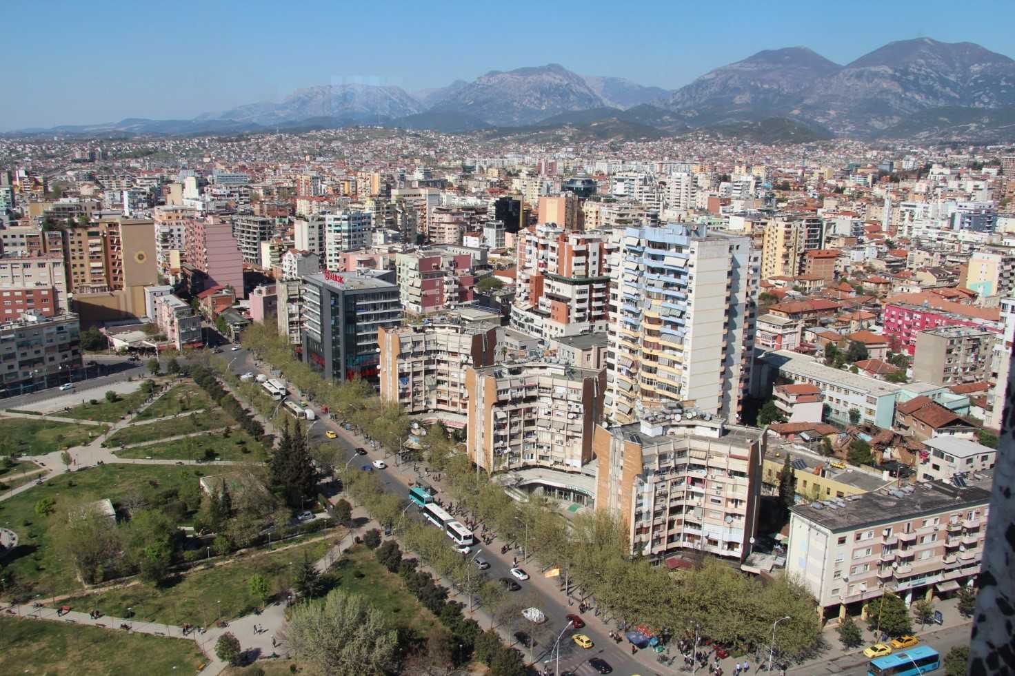 Tirana Vista sulla CIttà