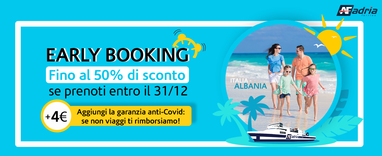 Offerta Early Booking 2021 Adria Ferries
