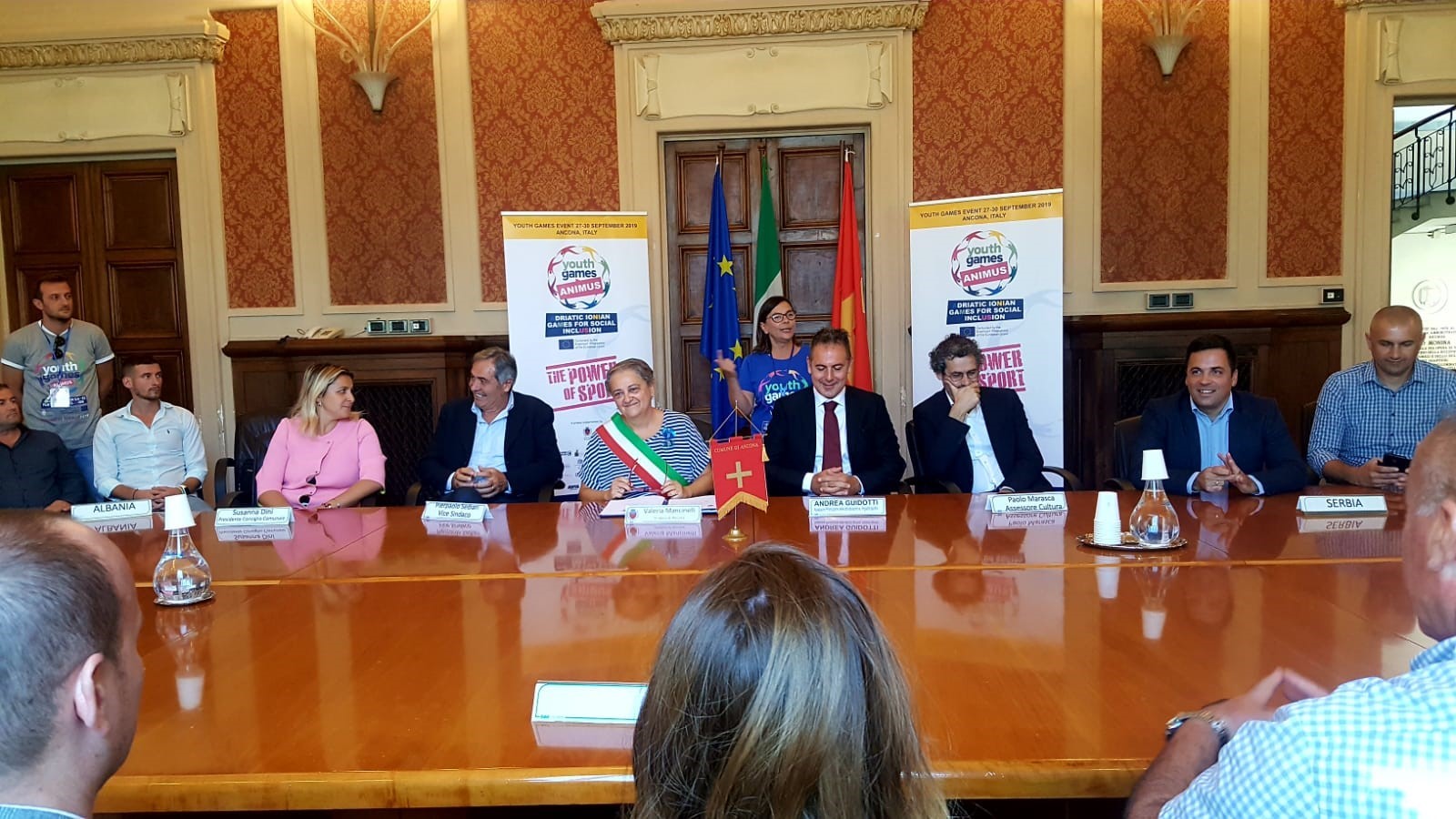 Patto di Amicizia di Ancona e Sabac agli Youth Games 2019