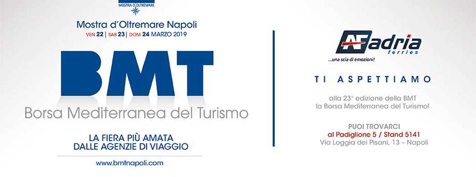 Adria Ferries alla fiera turistica BMT di Napoli