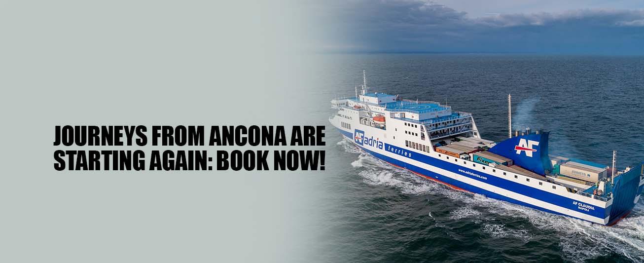 Adria Ferries is recommencing journeys from Ancona