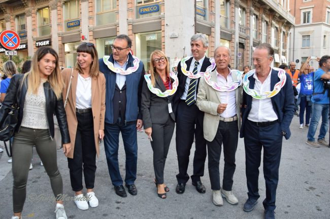 Adria Ferries staff members with the authorities at the 2019 Youth Games