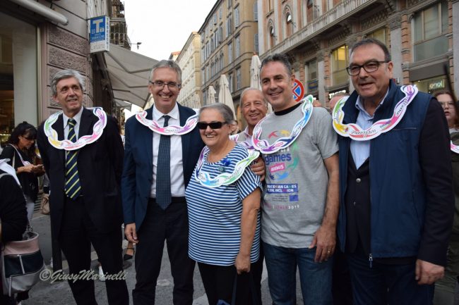 The Mayor of Ancona with the authorities at the 2019 Youth Games