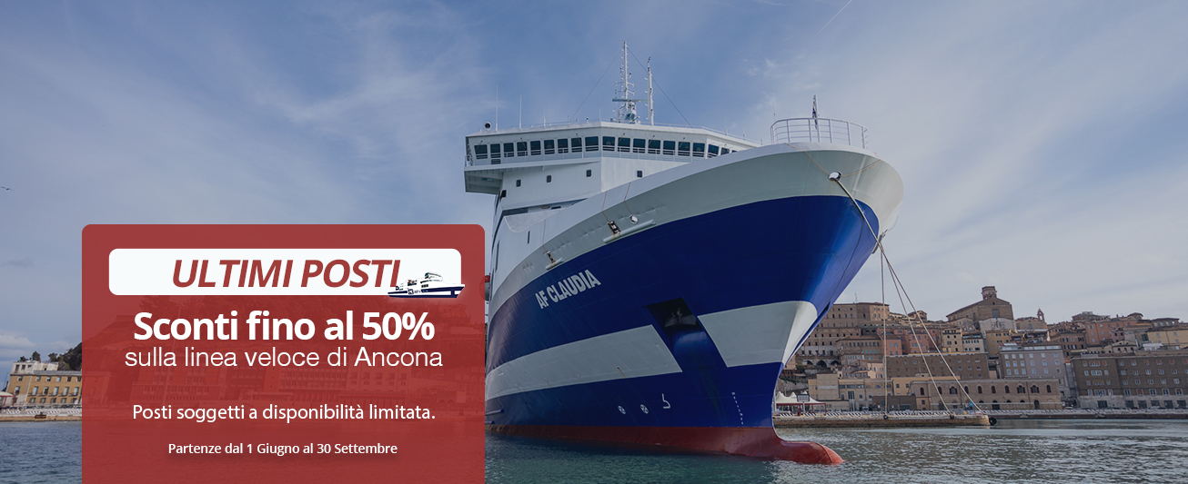 Ancona: last spots available offer Adria Ferries