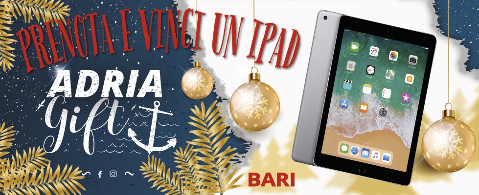 Adria Ferries promozione gift Apple iPad