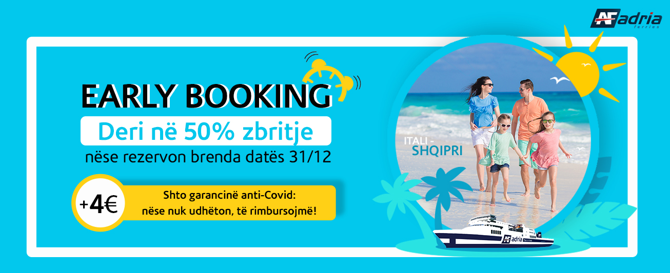 Oferta Early Booking 2021 Adria Ferries